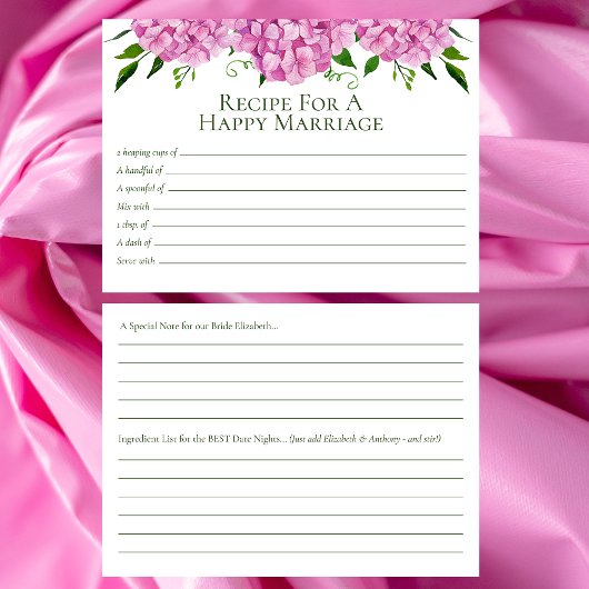 Carte Boîtier Rose Hydrangea Conseils Recette