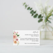 Carte Boîtier Rose & Peach Floral & Greenery (Debout devant)