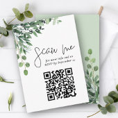 Carte Boîtier Rustique Mariage Eucalyptus
