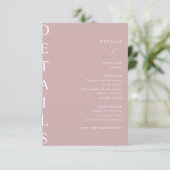 carte boîtier ultra-moderne pour détails mariages (Debout devant)