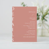carte boîtier ultra-moderne pour détails mariages (Debout devant)