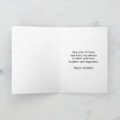 Carte Bokeh rose et bleu 33e anniversaire (Intérieur)