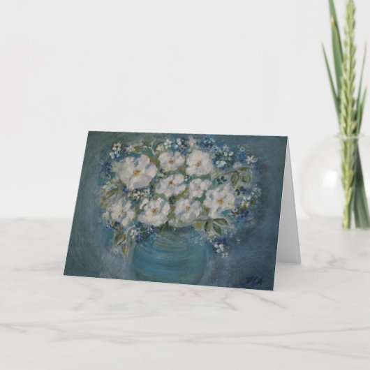 Carte bol à fleurs (Devant)