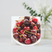 Carte bol de cerises (Debout devant)