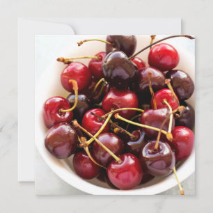 Carte bol de cerises