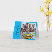 Carte Bol de fleurs (Fleur jaune)