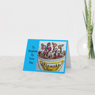 Carte Bol de fleurs