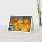Carte Bol de fruits d'abricot (Devant)
