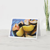 Carte Bol de fruits de prunier tranchés (Devant)