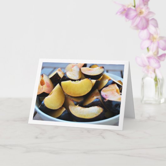 Carte Bol de prune tranchée (Orchidée)