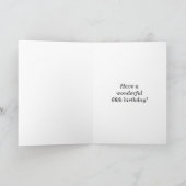 Carte Bold, Faux Wood, Faux Gold 66e anniversaire + Nom (Intérieur)