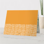 Carte Bold Orange Happy Kwanzaa Single Photo Holiday (Dos)