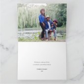 Carte Bold Orange Happy Kwanzaa Single Photo Holiday (Intérieur)