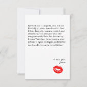 Carte Bold Red & Black Valentine’s Day Photo Card (Dos)