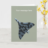 Carte Bombardier Vulcain en vol (Fleur jaune)