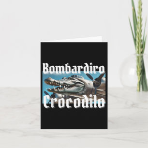 Carte Bombardiro Bombardino Crocodilo Funny Brai italien