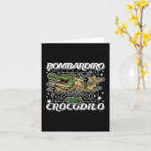 Carte Bombardiro-crocodilo Italien brainrot Pas de mauva (Fleur jaune)