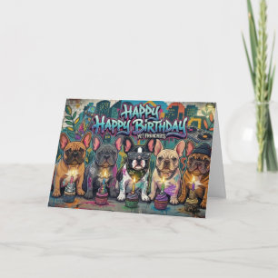 Carte Bombe de peinture en spray pour graffiti d'anniver