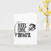 Carte Bompa Fishing Reel Cool Bompa Drôle cadeau (Fleur jaune)