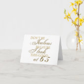 Carte Bon 65e anniversaire (Fleur jaune)