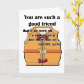 Carte Bon ami (Fleur jaune)