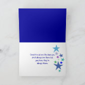 Carte Bon Amis Comme Les Étoiles Toujours Là Citation (Intérieur)