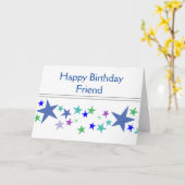 Carte Bon Amis Comme Les Étoiles Toujours Là Citation (Fleur jaune)