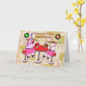 Carte Bon Anniversaire (Fleur jaune)