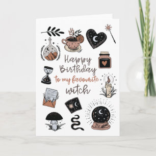 Carte Bon anniversaire à ma sorcière préférée