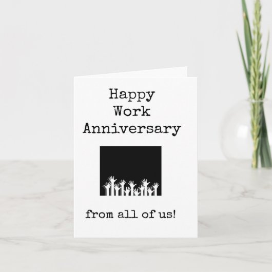 Carte Bon Anniversaire du travail de nous tous (Devant)