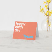 Carte bon anniversaire minimum simple (Fleur jaune)