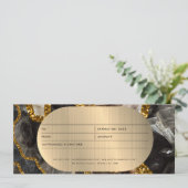 Carte Bon cadeau Black Gold Geode Business (Debout devant)