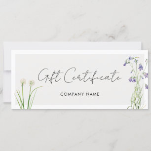Carte Bon cadeau Boho Business Logo