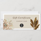 Carte Bon cadeau Boho Business Logo (Dos)