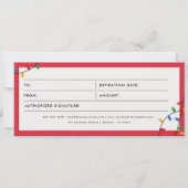 Carte Bon cadeau cadeau de Noël pour les entreprises (Devant)