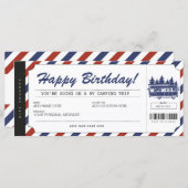 Carte Bon cadeau Camping RV Certificat de camp d'été (Devant / Derrière)