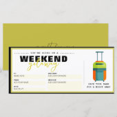 Carte Bon cadeau de voyage Anniversaire Surprise (Devant / Derrière)