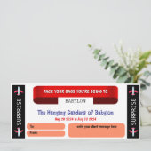 Carte Bon cadeau de voyage Babylon (Debout devant)