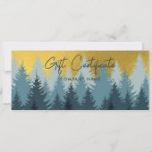 Carte Bon cadeau Golden Forest Business (Dos)
