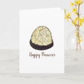 Carte Bon cookie macaron de Pâque nourriture de vacances (Fleur jaune)