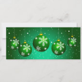 Carte Bon de cadeau de Noël vert festif (Dos)