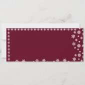 Carte Bon de cadeau de Noël vert festif (Dos)