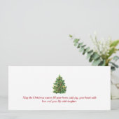 Carte Bon de chèque cadeau en espèces Noël (Debout devant)