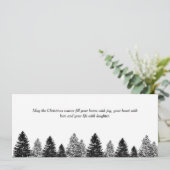 Carte Bon de chèque cadeau en espèces Noël (Debout devant)