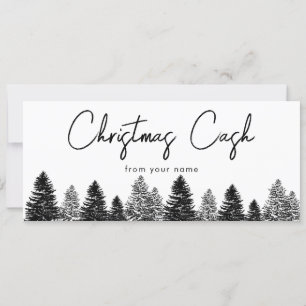 Carte Bon de chèque cadeau en espèces Noël