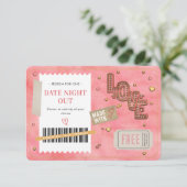 Carte Bon de réduction pour la Saint-Valentin pour un co (Debout devant)