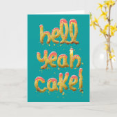 Carte Bon Dieu, Ouais Gâteau ! (Fleur jaune)