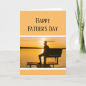 Carte Bon Fête des pères Lakeside Sunset (Devant)