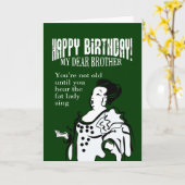 Carte Bon frère d'anniversaire (Fleur jaune)