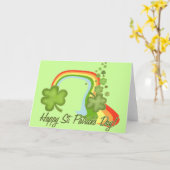 Carte Bon Jour de la Saint Patrick (Fleur jaune)